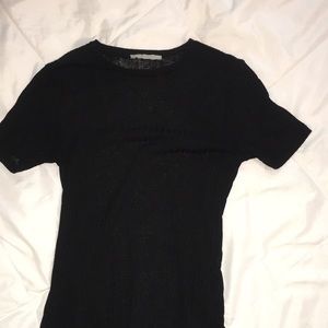 ZARA sheer black top